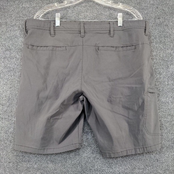 English Laundry Mens Chino Shorts Gray Size 38W Zipped Pockets Rayon Blend - Picture 3 of 12